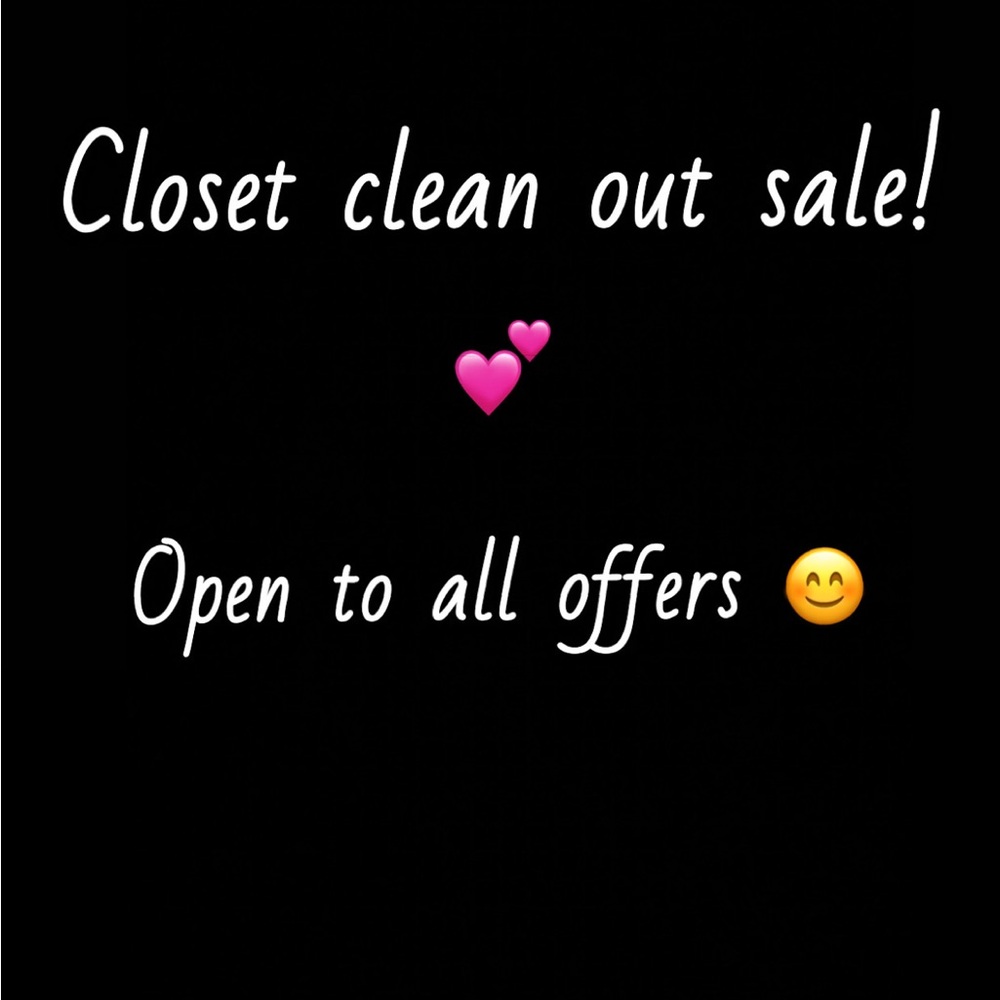Closet Clean Out Sale